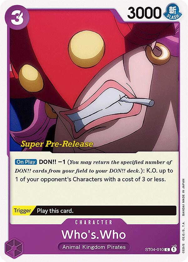 Who's.Who card artwork