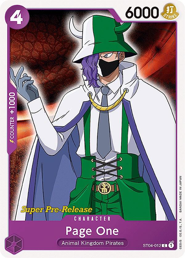 Page One card artwork