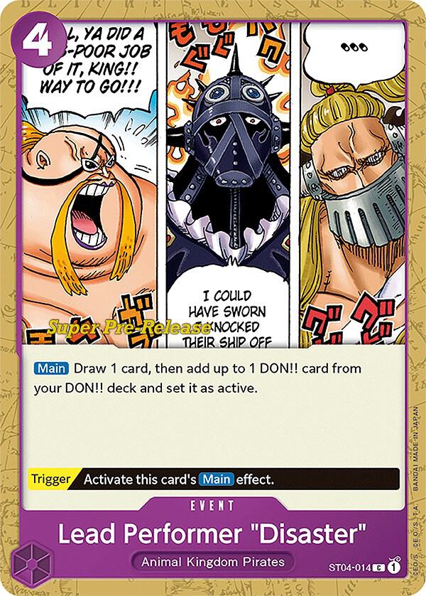 Lead Performer "Disaster" card artwork