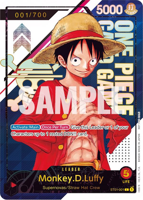 Monkey.D.Luffy - ST01-001 [Serial Number] card artwork