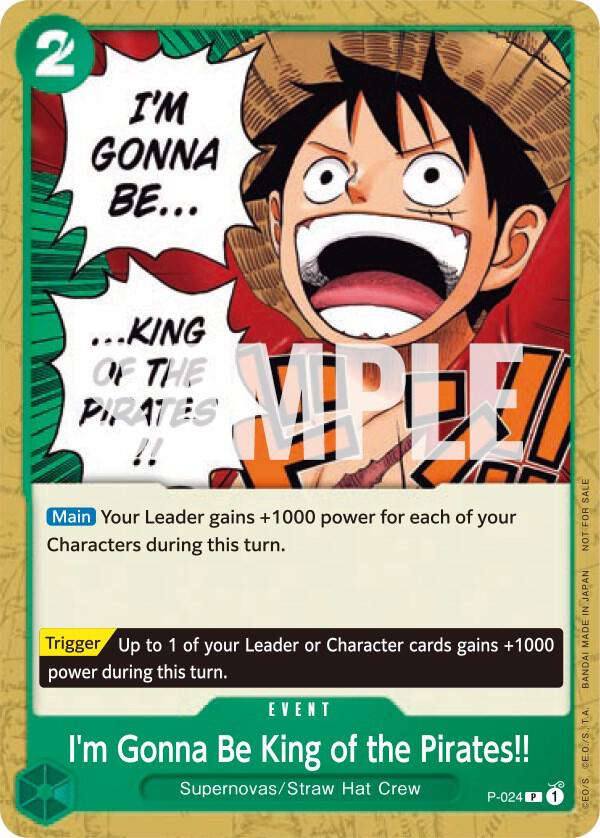 I'm Gonna Be King of the Pirates!! card artwork