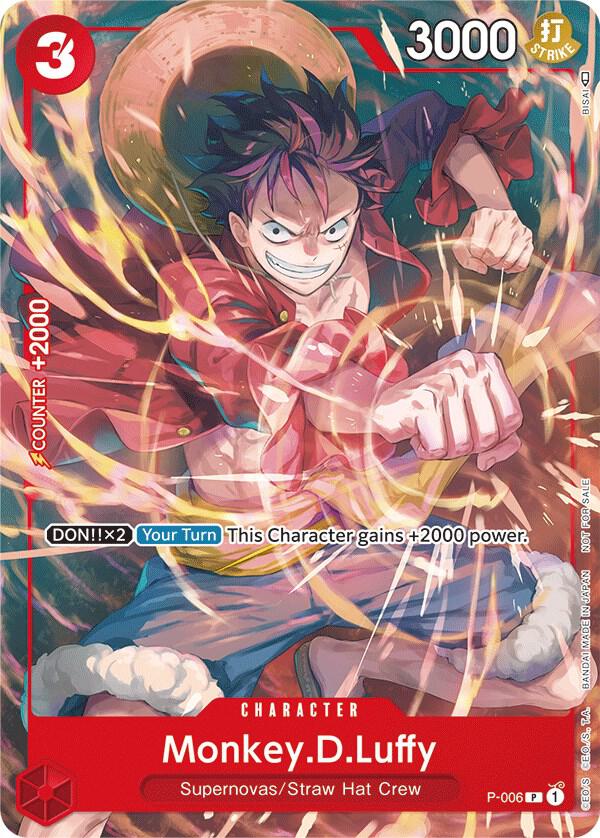 Monkey.D.Luffy - P-006 (Tournament Pack Vol. 1) card artwork