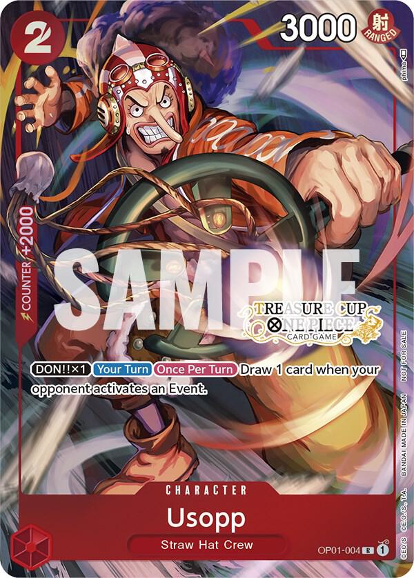 Usopp - OP01-004 (Treasure Cup) card artwork