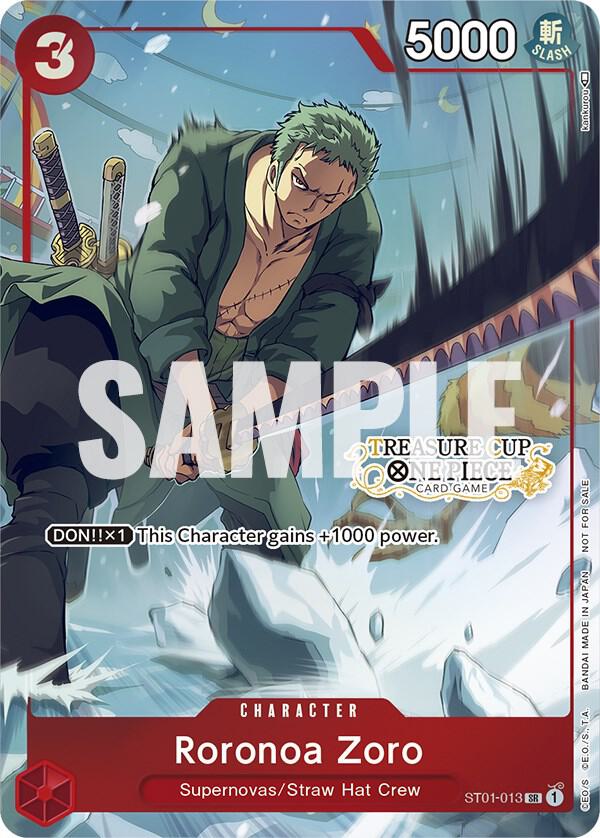 Roronoa Zoro - ST01-013 (Treasure Cup) card artwork