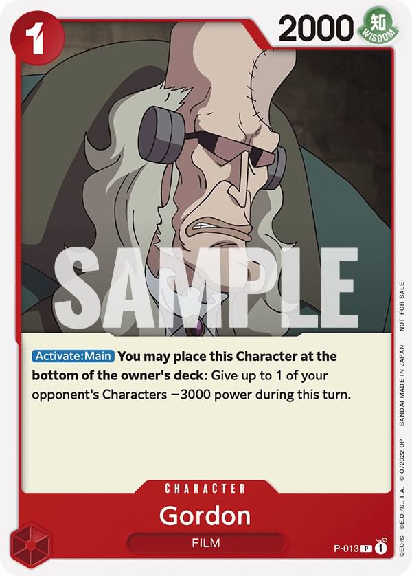 Gordon (One Piece Film Red) card artwork