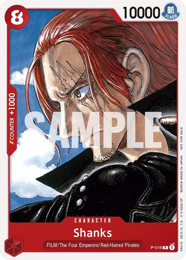 Shanks (One Piece Film Red) card artwork