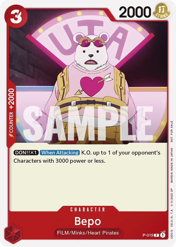 Bepo (One Piece Film Red) card artwork