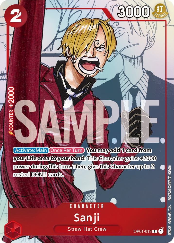 Sanji - OP01-013 (Alternate Art) card artwork