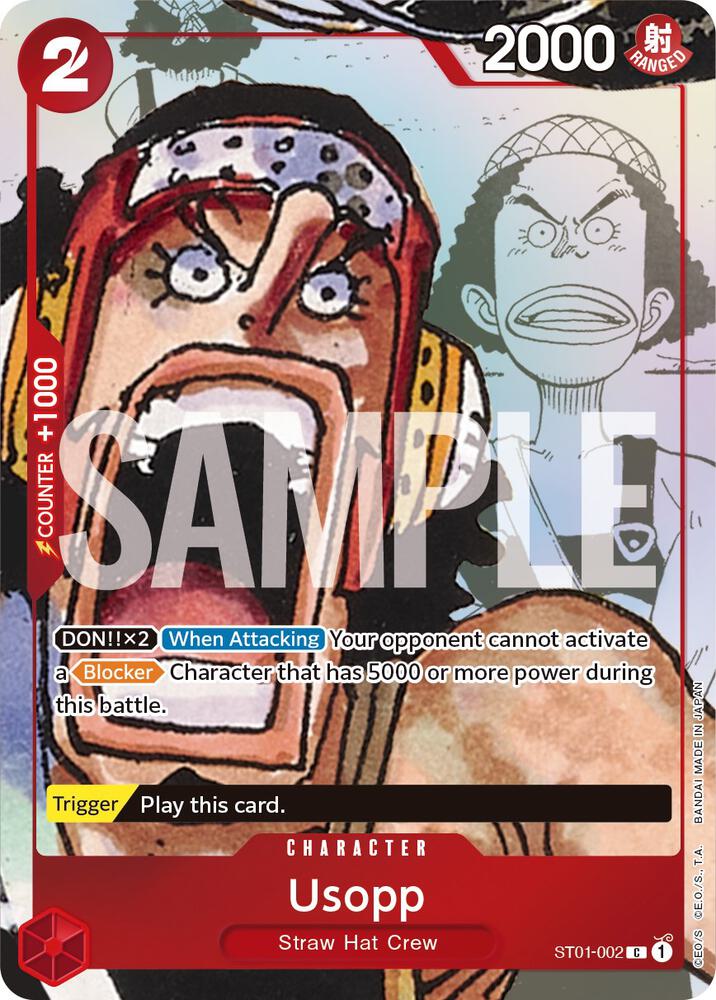 Usopp - ST01-002 (Alternate Art) card artwork