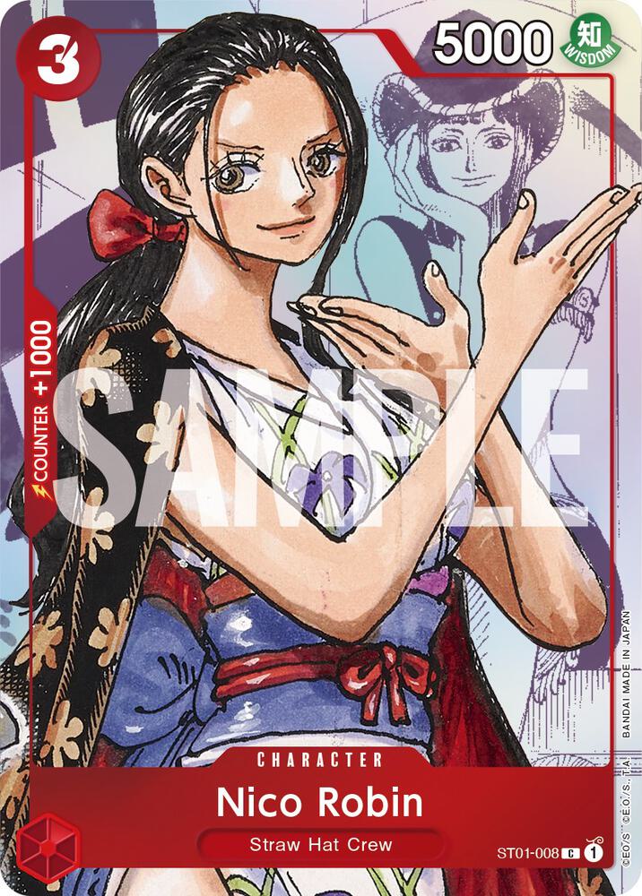 Nico Robin - ST01-008 (Alternate Art) card artwork