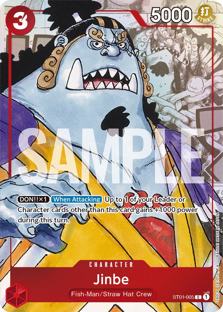 Jinbe - ST01-005 (Alternate Art) card artwork