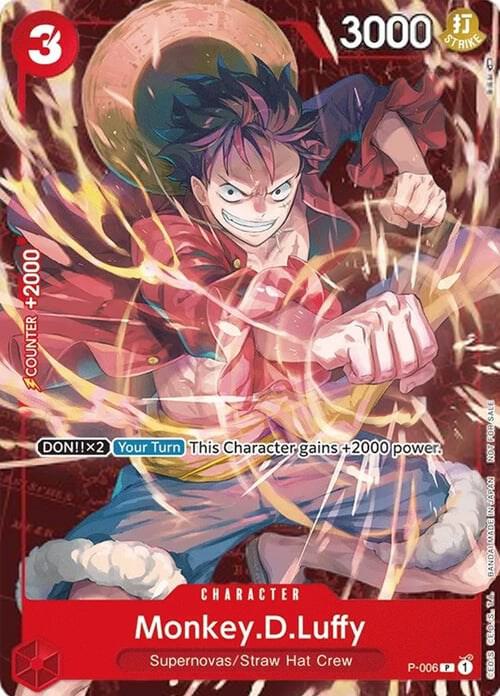 Monkey.D.Luffy - P-006 (Retail Promo) card artwork