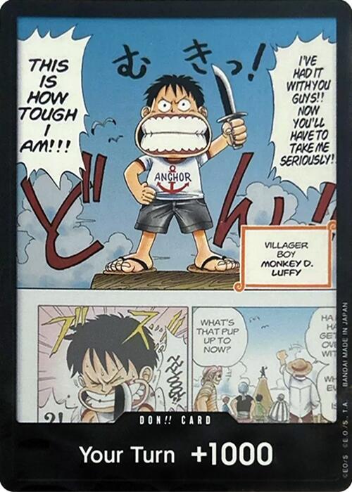 DON!! Card (Young Luffy) (Devil Fruits Collection Vol. 1) card artwork