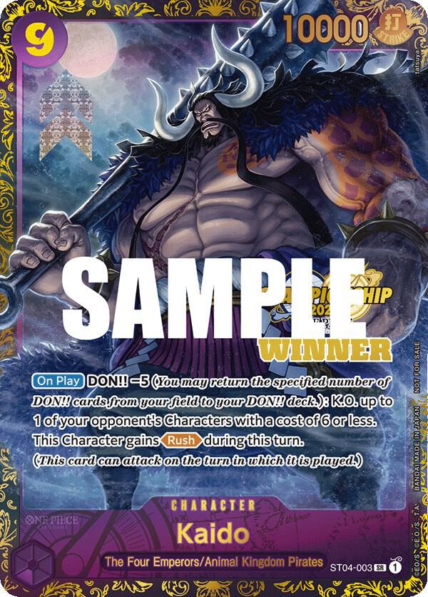 Kaido (CS 2023 Trophy Card) [Winner] card artwork