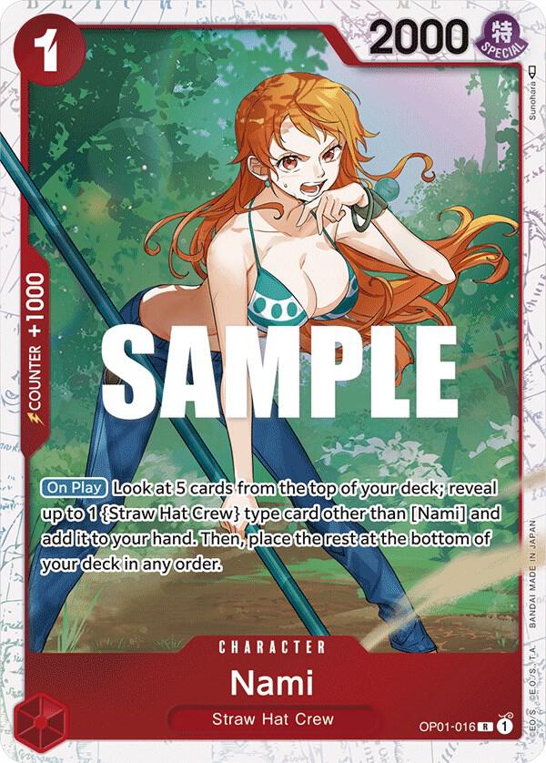 Nami - OP01-016 (Ultra Deck: The Three Captains) card artwork
