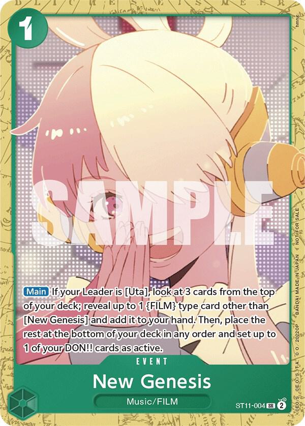 New Genesis (Starter Deck 11: Uta Deck Battle) card artwork