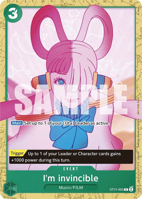I'm invincible (Starter Deck 11: Uta Deck Battle) card artwork
