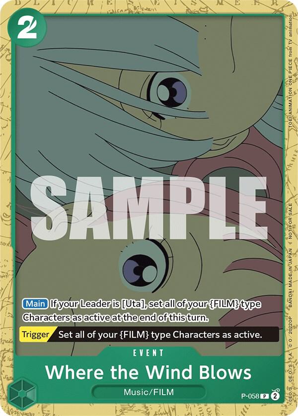Where the Wind Blows (Starter Deck 11: Uta Deck Battle) card artwork