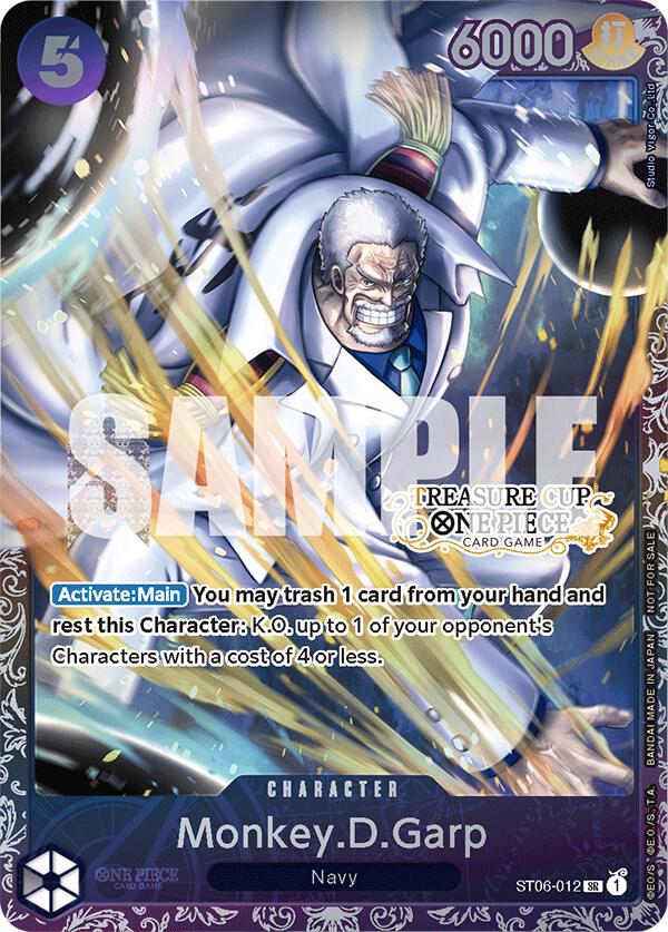 Monkey.D.Garp (Treasure Cup) card artwork