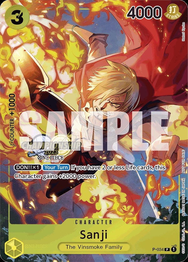 Sanji (CS 2023 Event Pack Finalist Ver.) card artwork