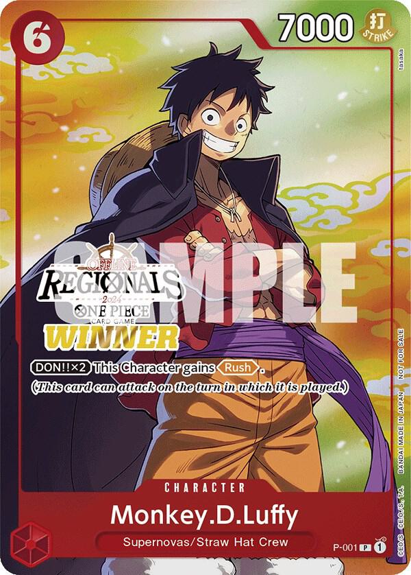 Monkey.D.Luffy (001) (Offline Regional 2024 Vol. 2) [Winner] card artwork
