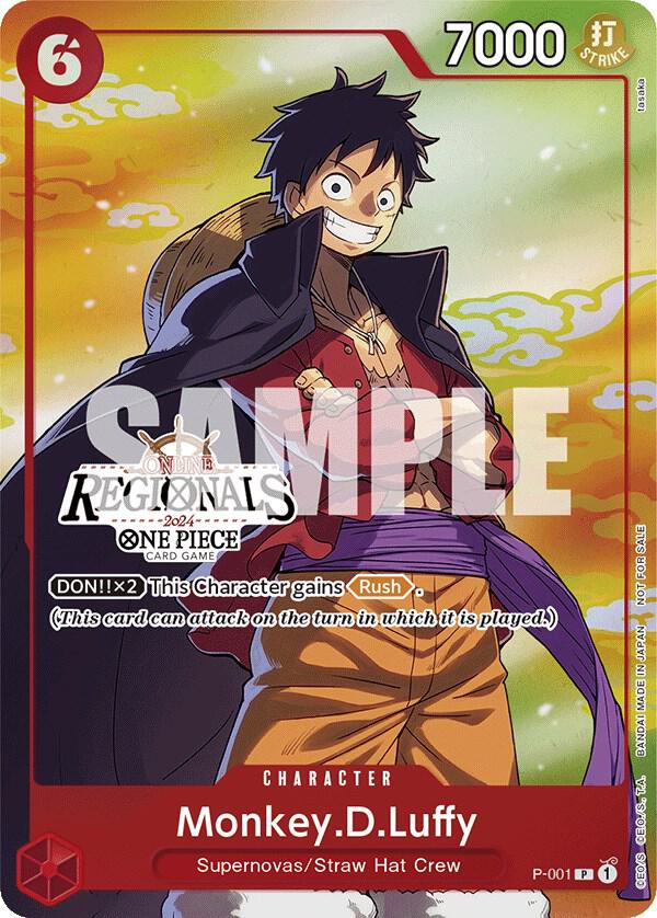 Monkey.D.Luffy (001) (Online Regional 2024 Vol. 2) [Participant] card artwork