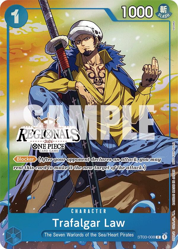 Trafalgar Law (Offline Regional 2024 Vol. 2) [Participant] card artwork