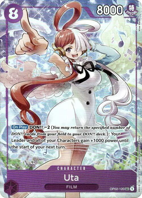 Uta - OP02-120 (Premium Card Collection -Uta-) card artwork