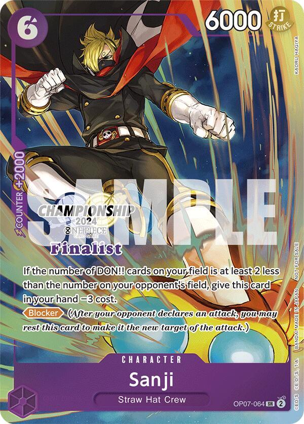 Sanji (Championship 2024 Finalist Card Set) card artwork