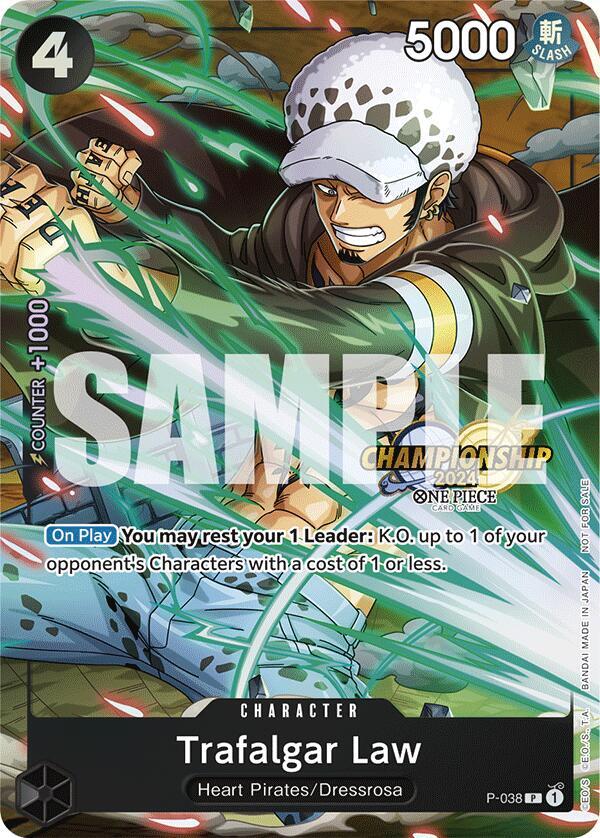 Trafalgar Law - P-038 (CS 2024 Event Pack) card artwork