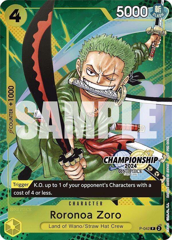 Roronoa Zoro (CS 2024 Event Pack Finalist) card artwork