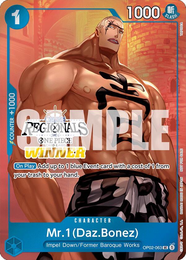 Mr.1 (Daz.Bonez) (Online Regional 2024 Vol. 3) [Winner] card artwork