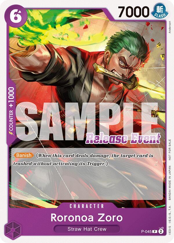 Roronoa Zoro (ST15 - ST20 Release Event Pack) card artwork
