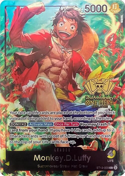 Monkey.D.Luffy (2nd Anniversary Tournament) card artwork