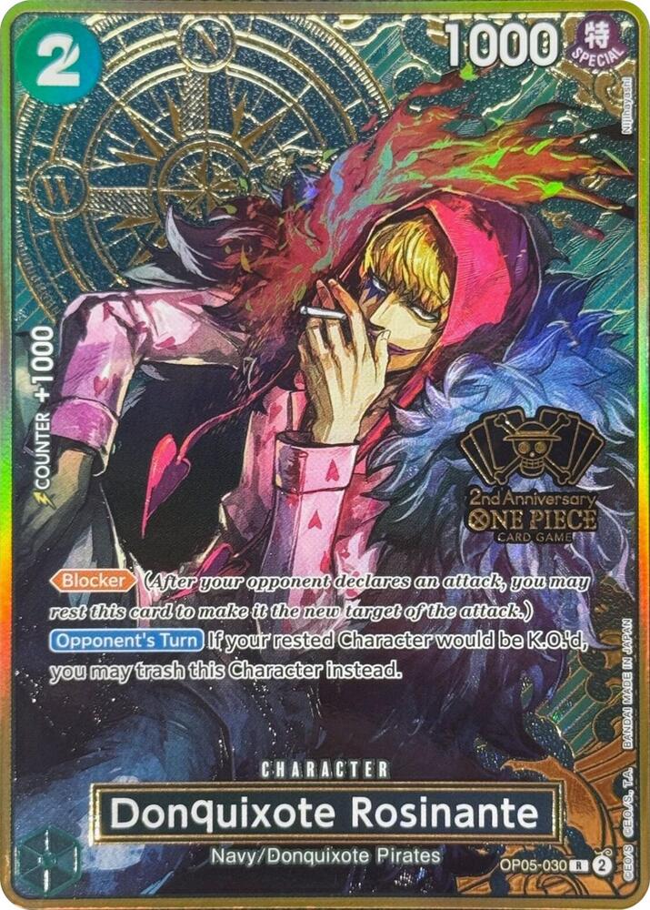 Donquixote Rosinante (One Piece Japanese Version 2nd Anniversary Set) card artwork