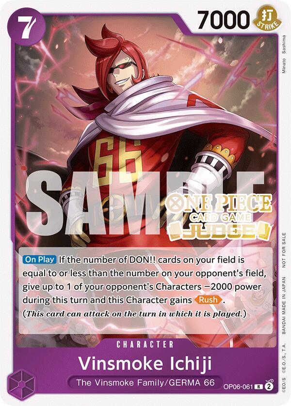 Vinsmoke Ichiji (Judge Pack Vol. 5) card artwork