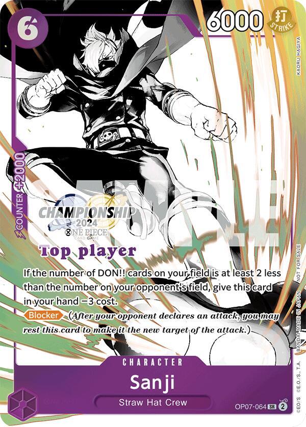 Sanji (Championship 2024 Top Player Pack Vol. 2) card artwork