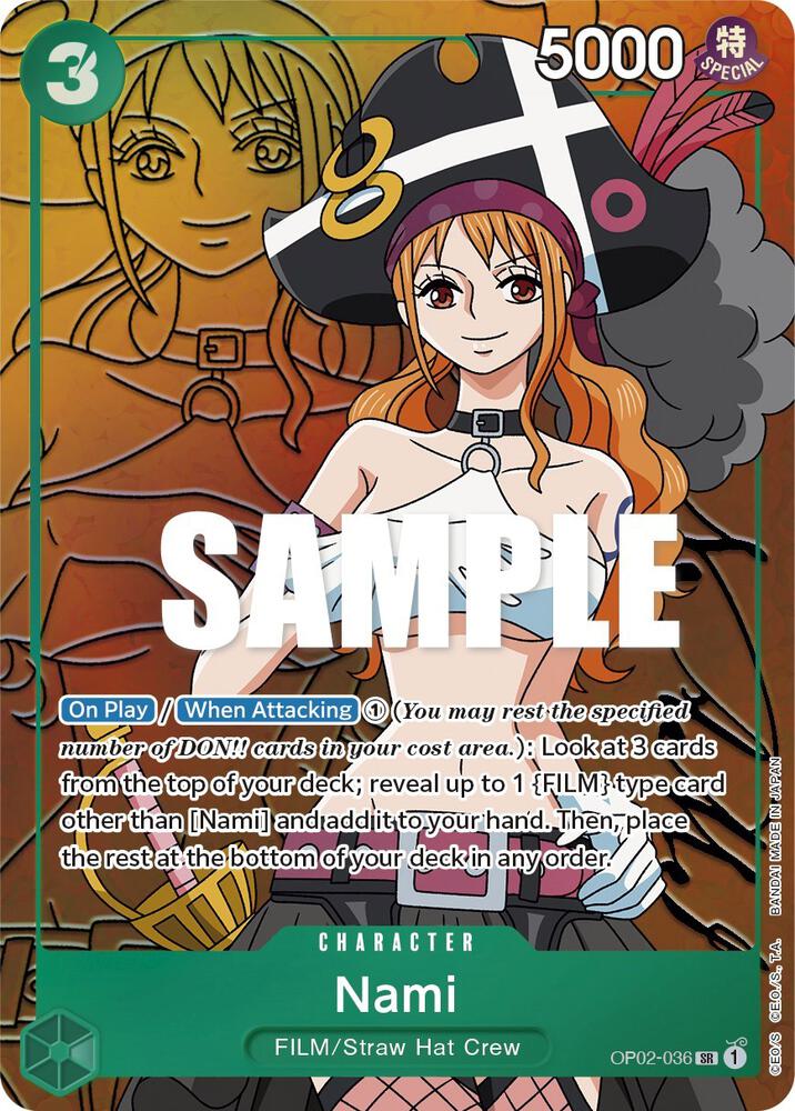Nami (Alternate Art) card artwork