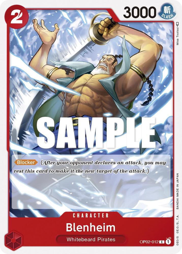 Blenheim card artwork