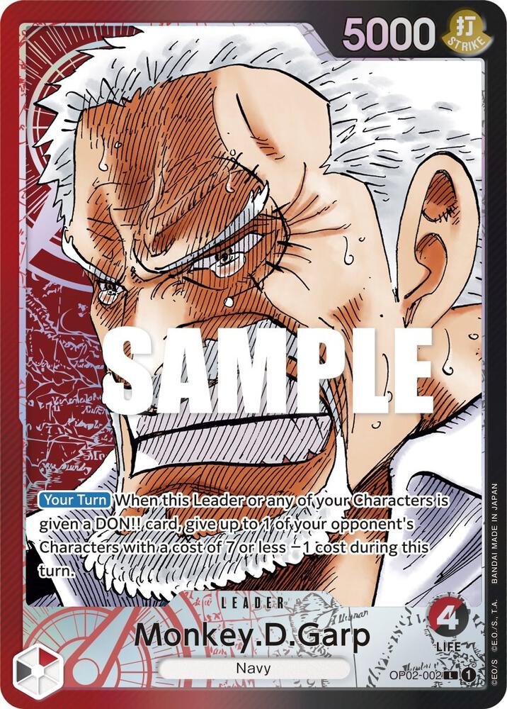 Monkey.D.Garp (002) (Alternate Art) card artwork