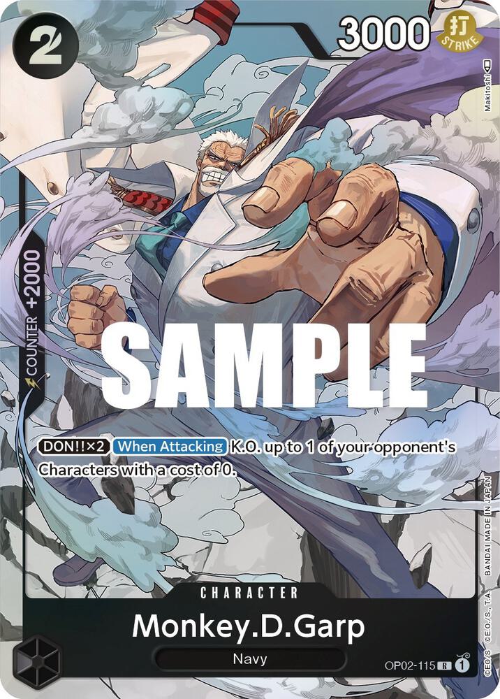 Monkey.D.Garp (115) (Alternate Art) card artwork