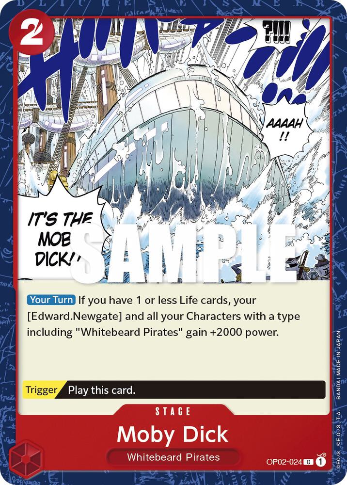 Moby Dick card artwork