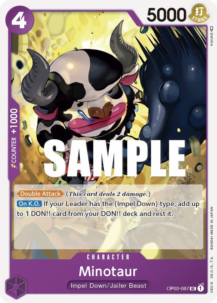 Minotaur card artwork