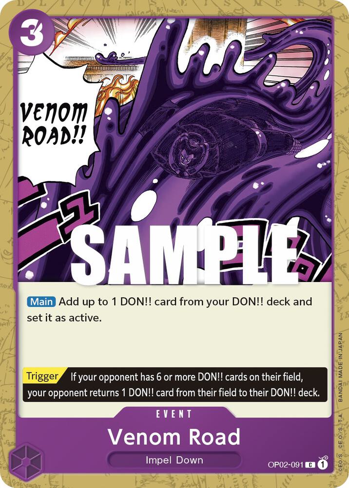 Venom Road card artwork