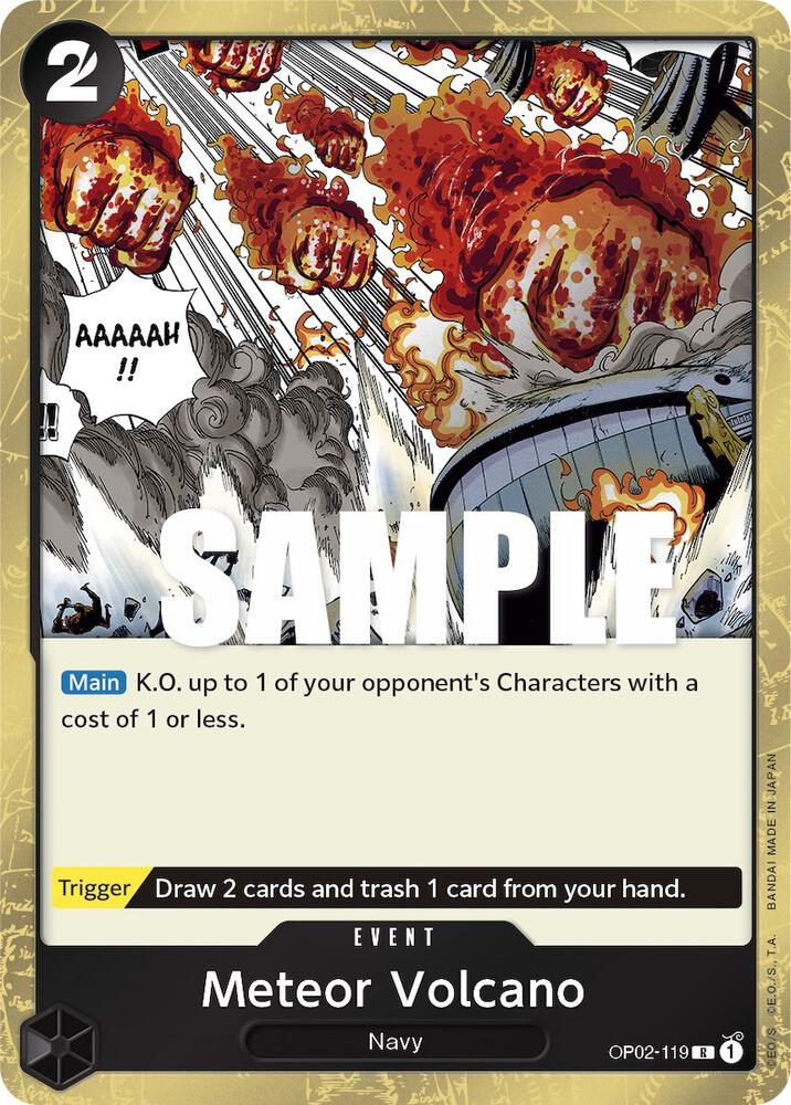 Meteor Volcano card artwork