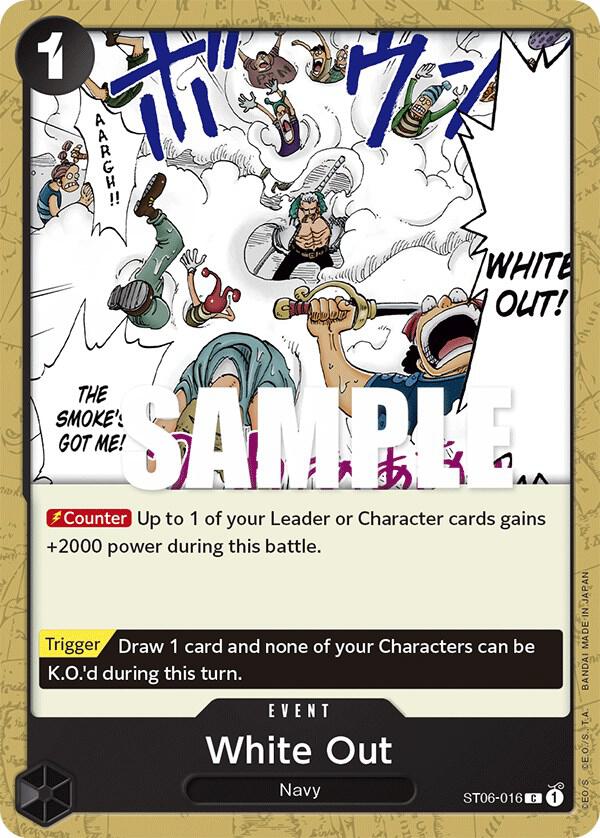 White Out card artwork