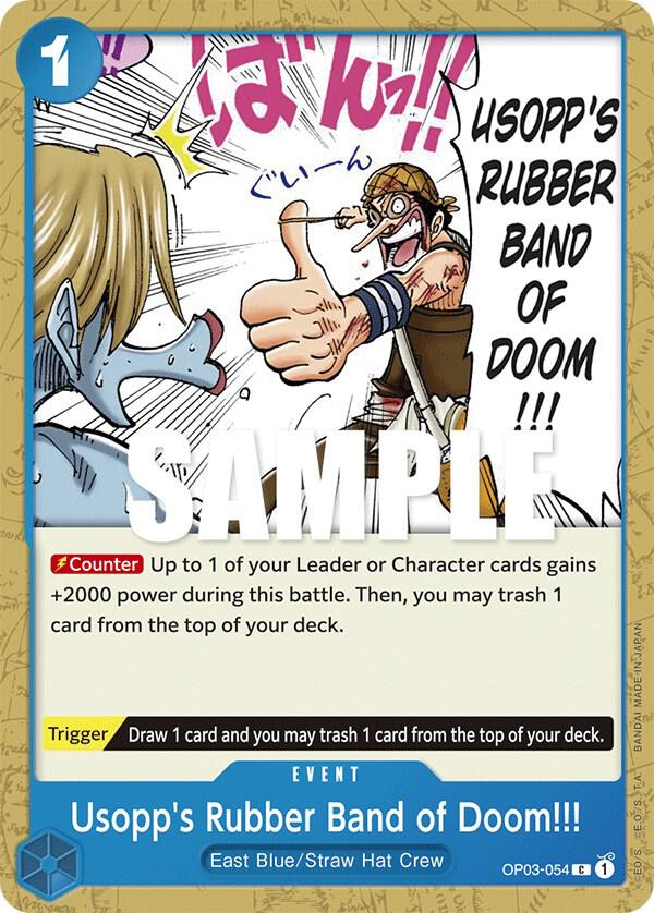 Usopp's Rubber Band of Doom!!! card artwork