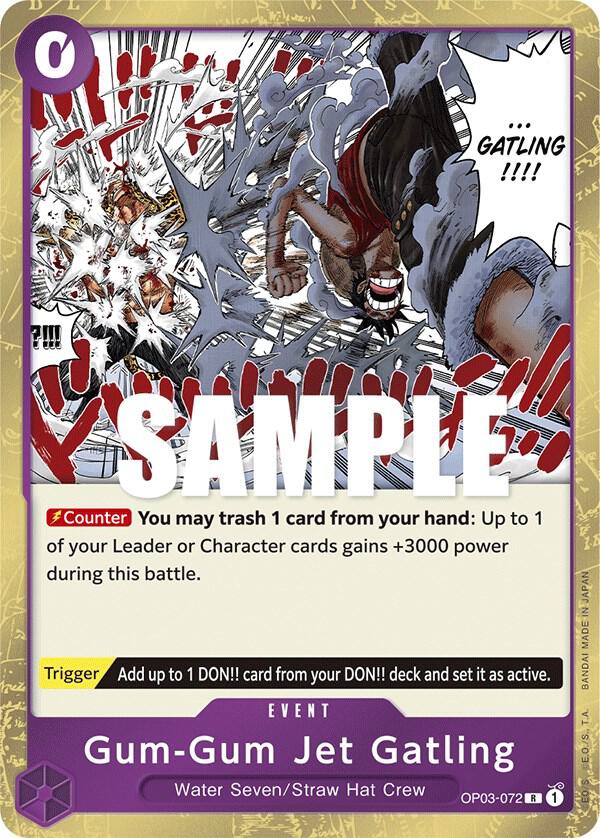 Gum-Gum Jet Gatling card artwork