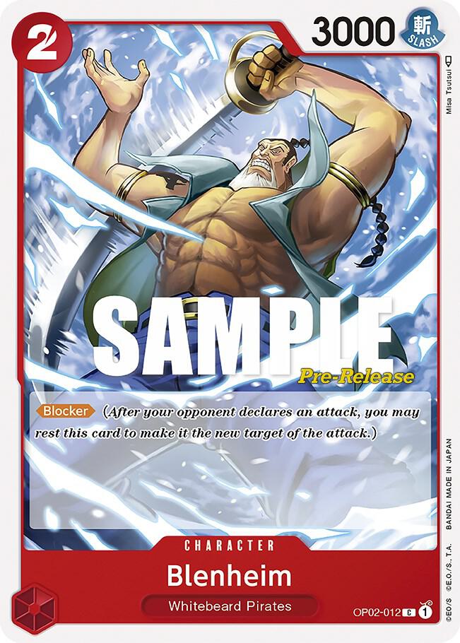 Blenheim card artwork