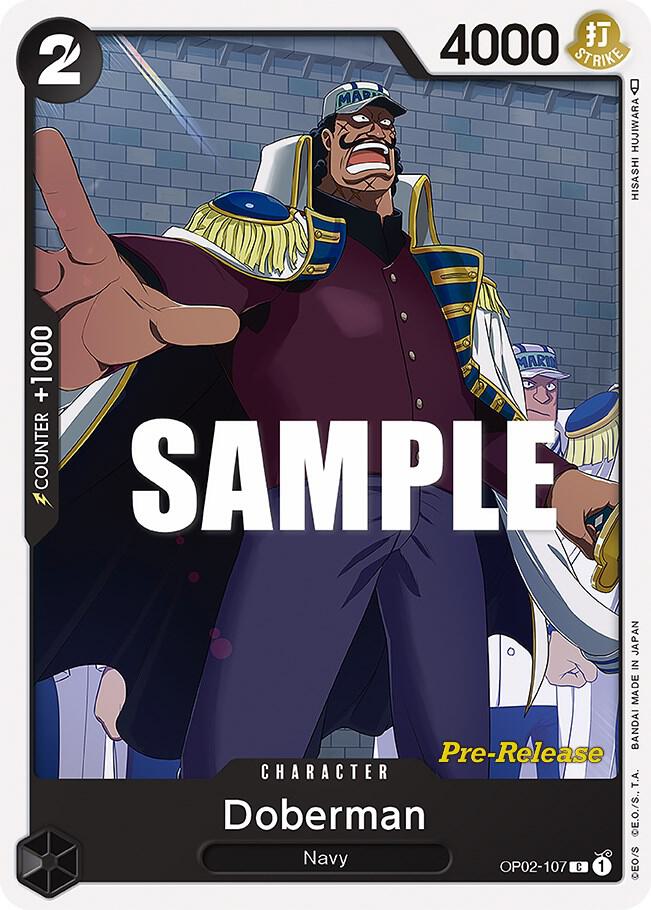 Doberman card artwork